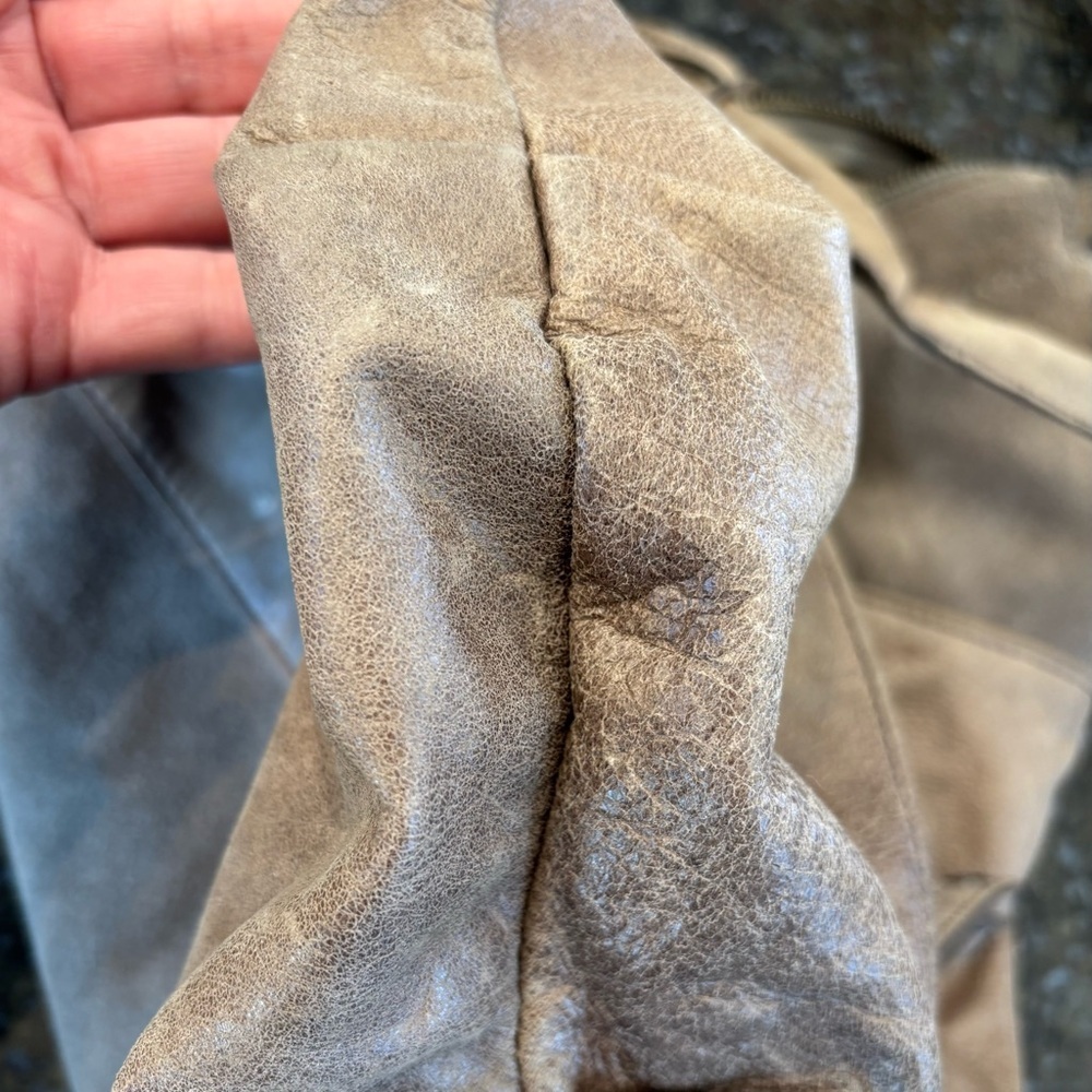 BCBGMaxAzria Tan Leather Hobo Bag - Picture 6 of 14